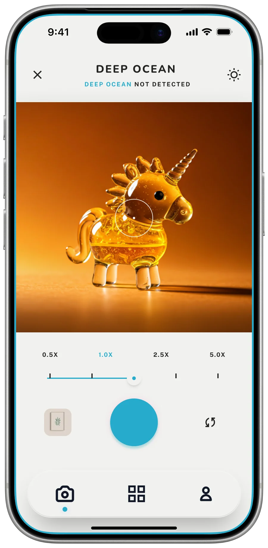 ColorHunt camera — hunting for Deep Ocean color